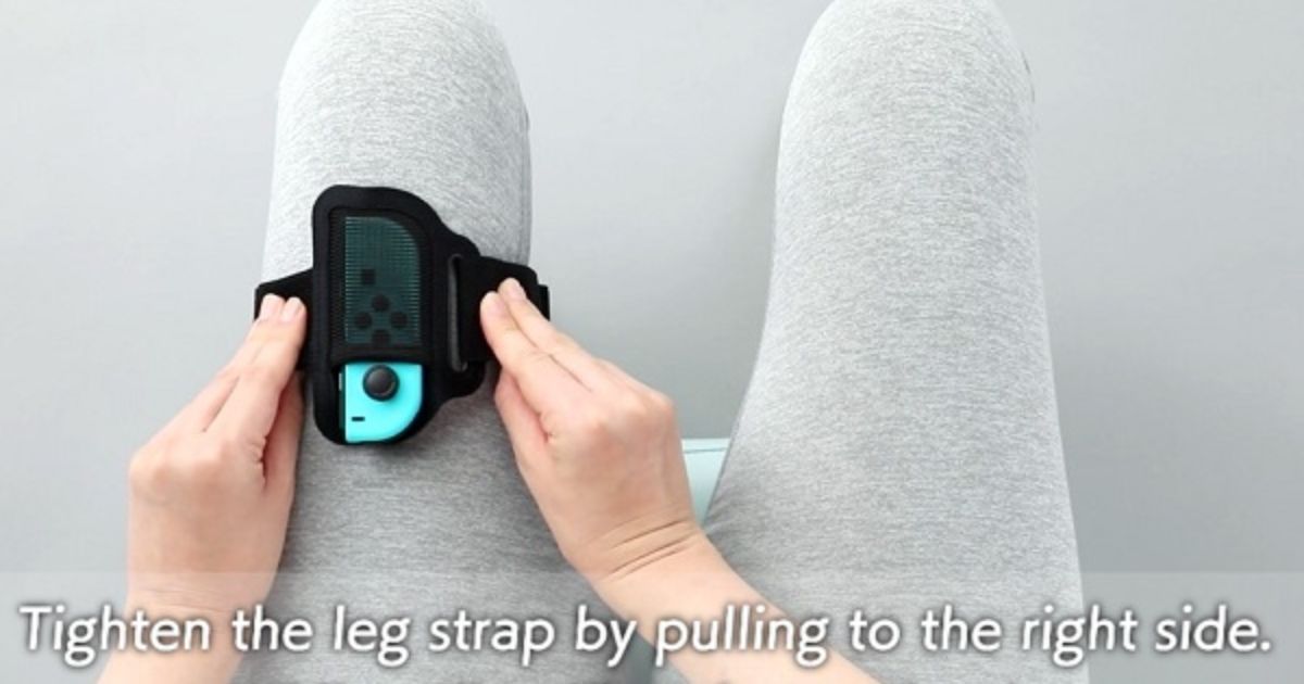 Connecting the Leg Strap to the Nintendo Switch