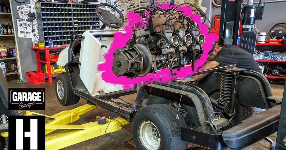 Engine Removal and Golf Cart Modification